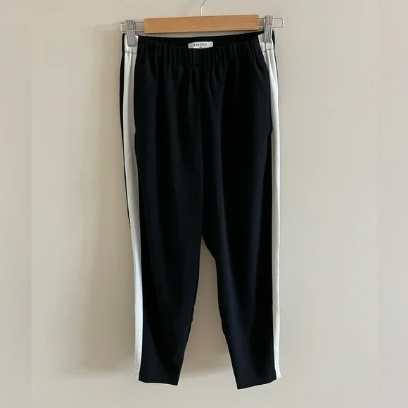 Aritzia Babaton Dexter Pants Black With White Stripe Size XS - Picture 2 of 8